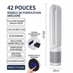 Ventilateur purificateur sans pales Blast  105 cm · Télécommande