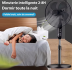 Ventilateur sur pied Blast  5 pales · Hauteur réglable · Télécommande