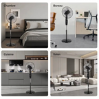 Ventilateur sur pied Blast  5 pales · Hauteur réglable · Télécommande